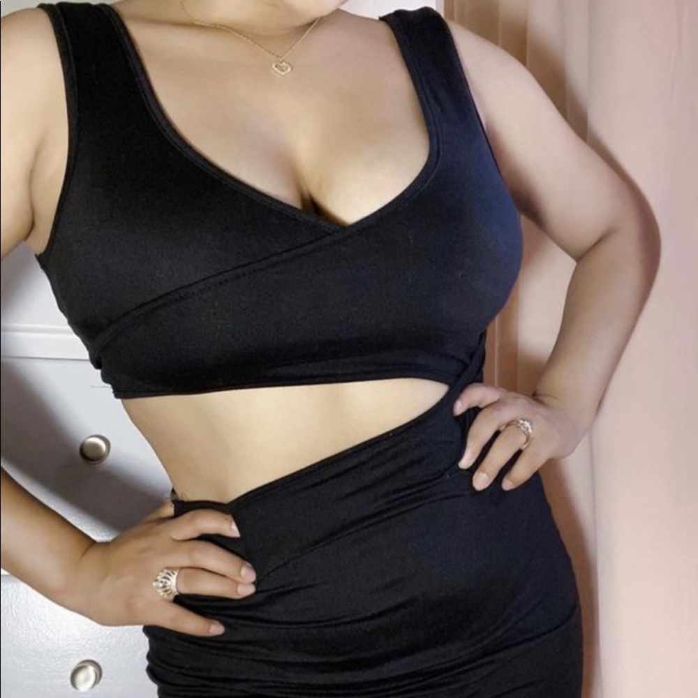 Black Forever 21 Two Piece Dress